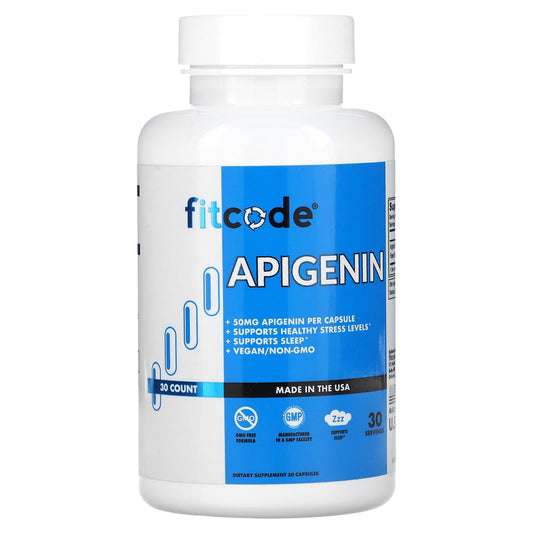 Apigenin 50mg - Support Healthy Stress Levels & Sleep with FITCODE - Image 1