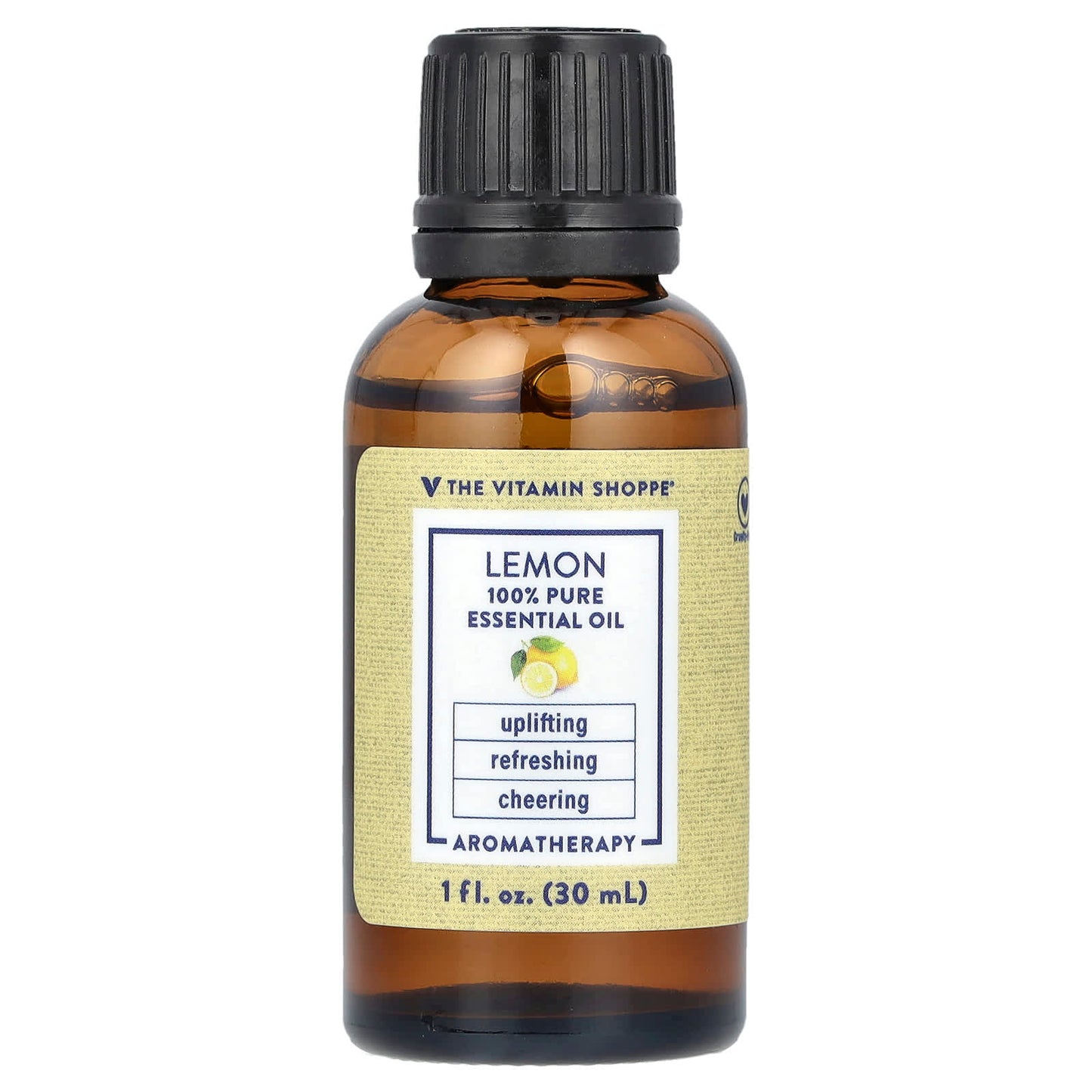 The Vitamin Shoppe, 100% Pure Essential Oil, Lemon, 1 fl oz (30 ml) - Image 1