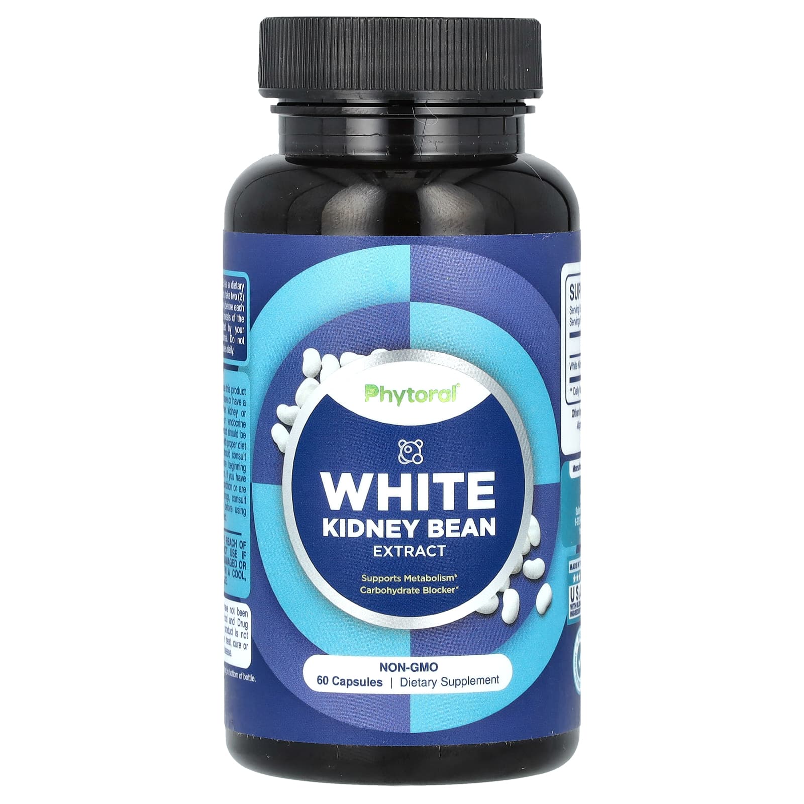 Phytoral, White Kidney Bean Extract, 60 Capsules (600 mg per Capsule) - Image 1