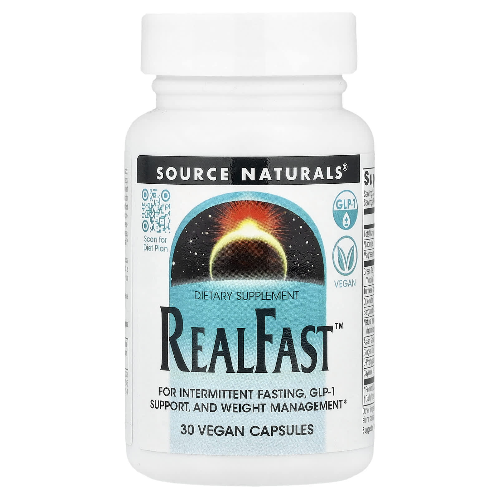 Source Naturals, RealFast™, 30 Vegan Capsules - Image 1