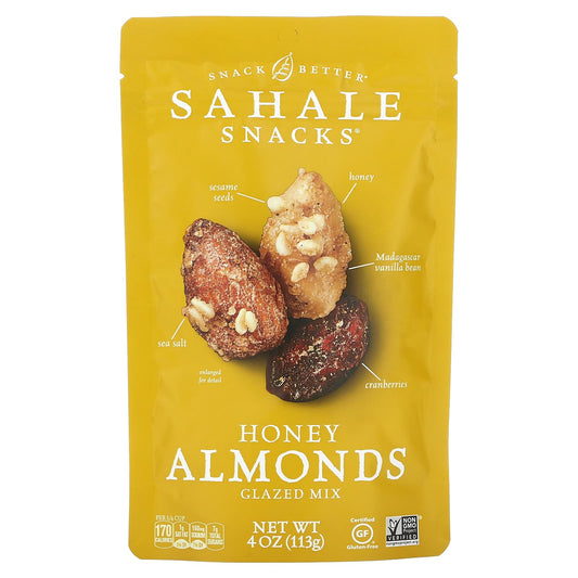 Sahale Snacks, Glazed Mix, Honey Almonds, 4 oz (113 g) - Image 1