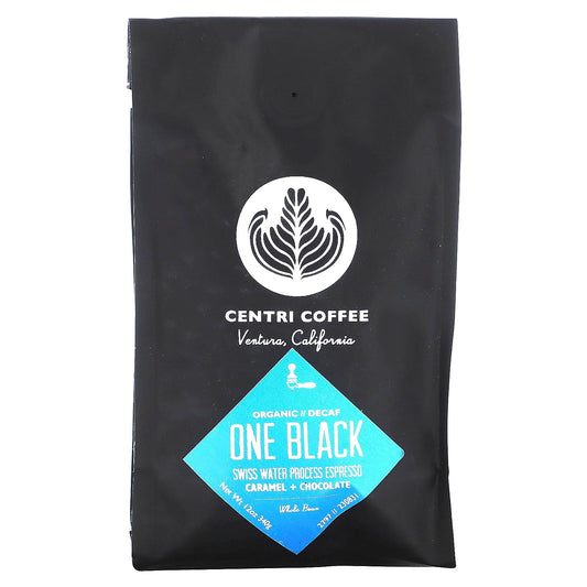 Decaf Organic Coffee, Caramel & Chocolate, Whole Bean, 12 oz by Centri Coffee - Image 1