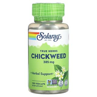 Solaray Chickweed Supplements - 385 mg, 100 VegCaps, Vegan