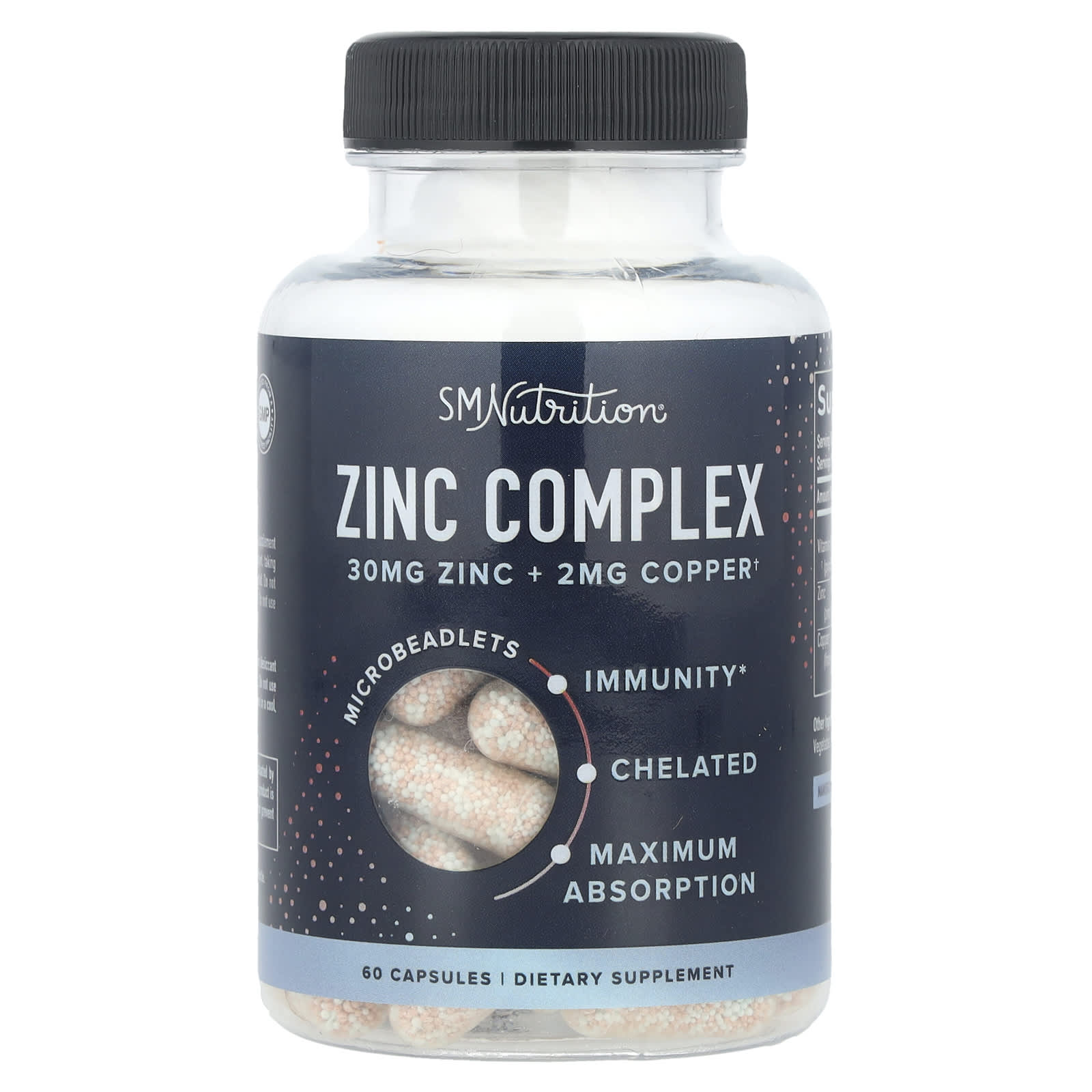 SMNutrition, Zinc Complex , 60 Capsules - Image 1