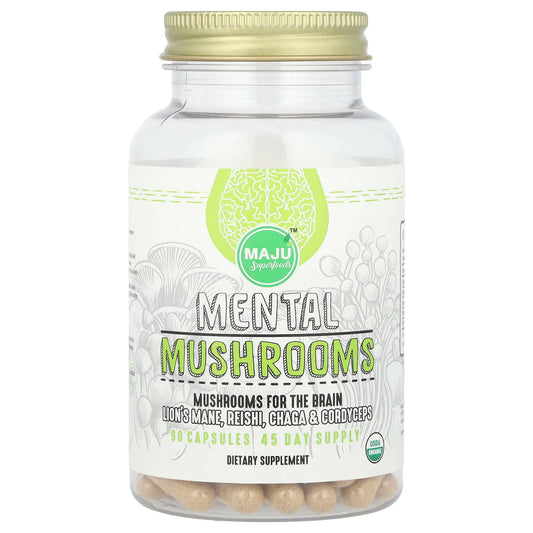 Maju Superfoods, Mental Mushrooms, 90 Capsules - Image 1