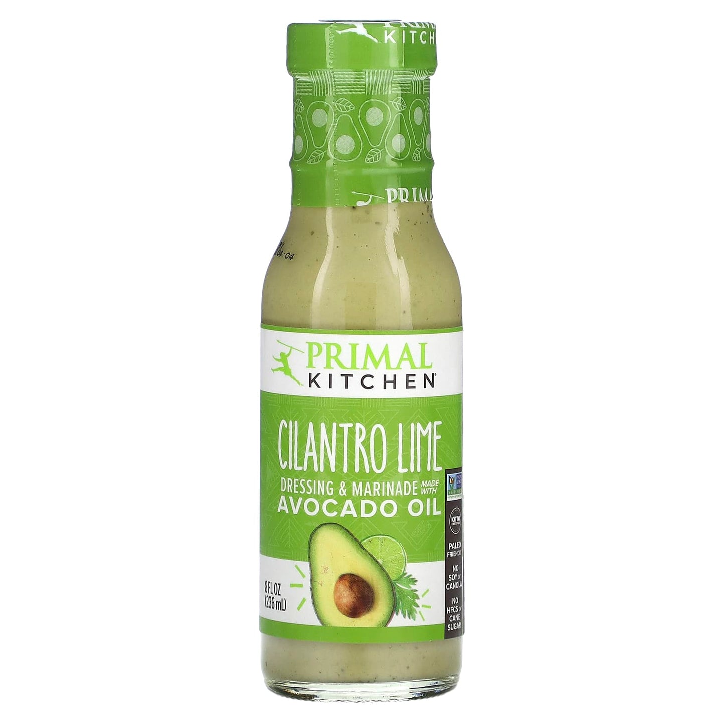 Primal Kitchen, Dressing & Marinade Made with Avocado Oil, Cilantro Lime, 8 fl oz (236 ml) - Image 1