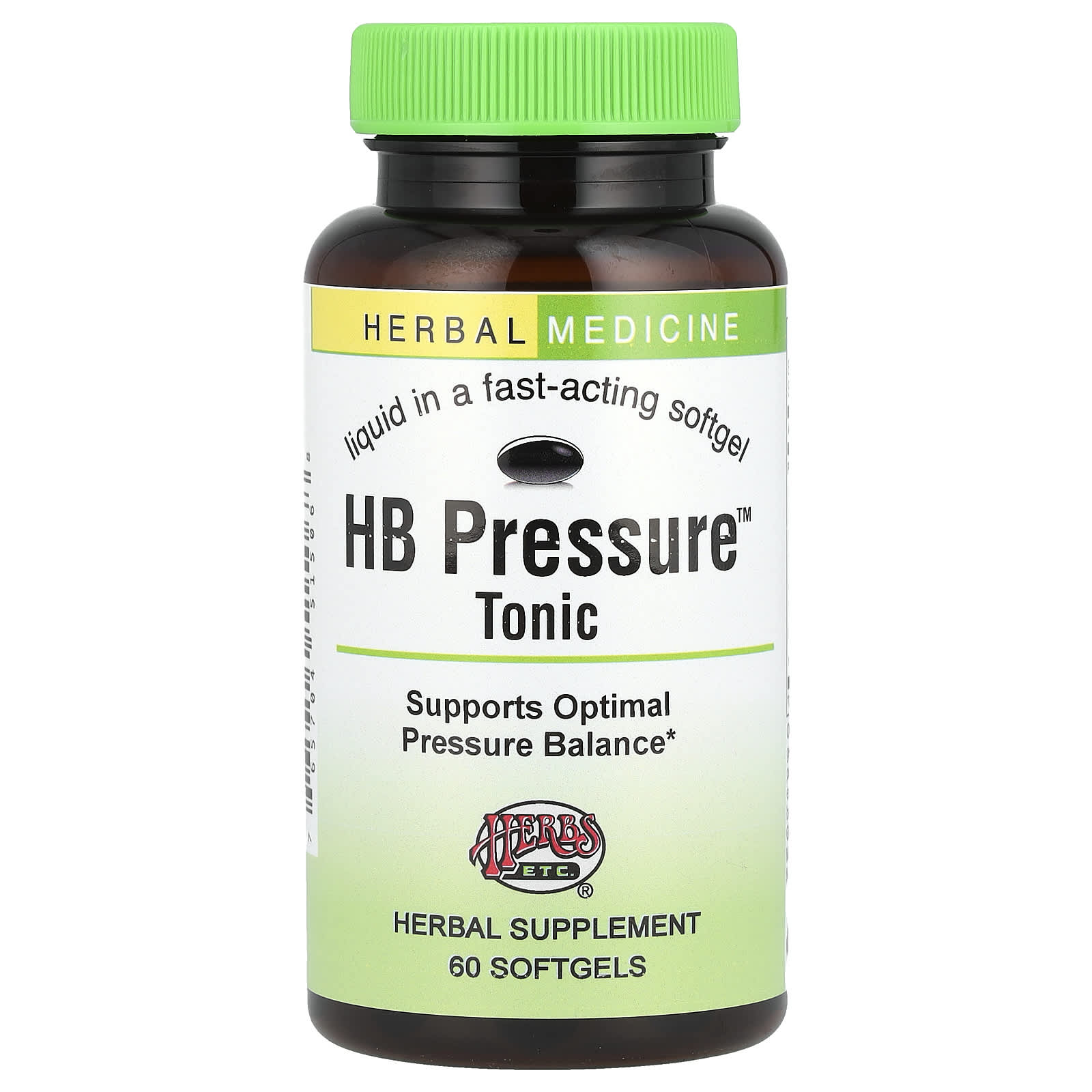 Herbal Pressure Balance Supplement - 60 Softgels by Herbs Etc. - Image 1