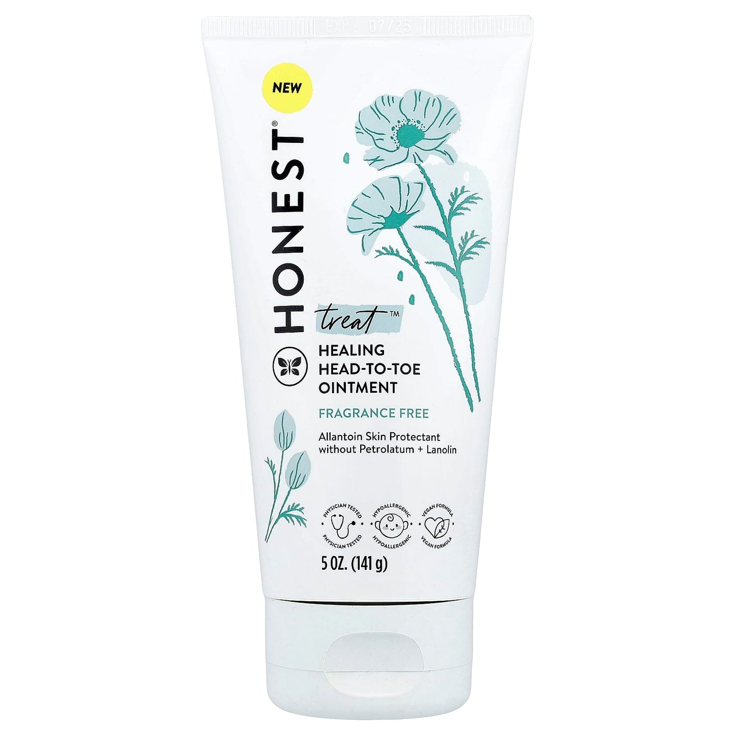 The Honest Company, Treat™, Healing Head-To-Toe Ointment, Fragrance Free, 5 oz (141 g) - Image 1