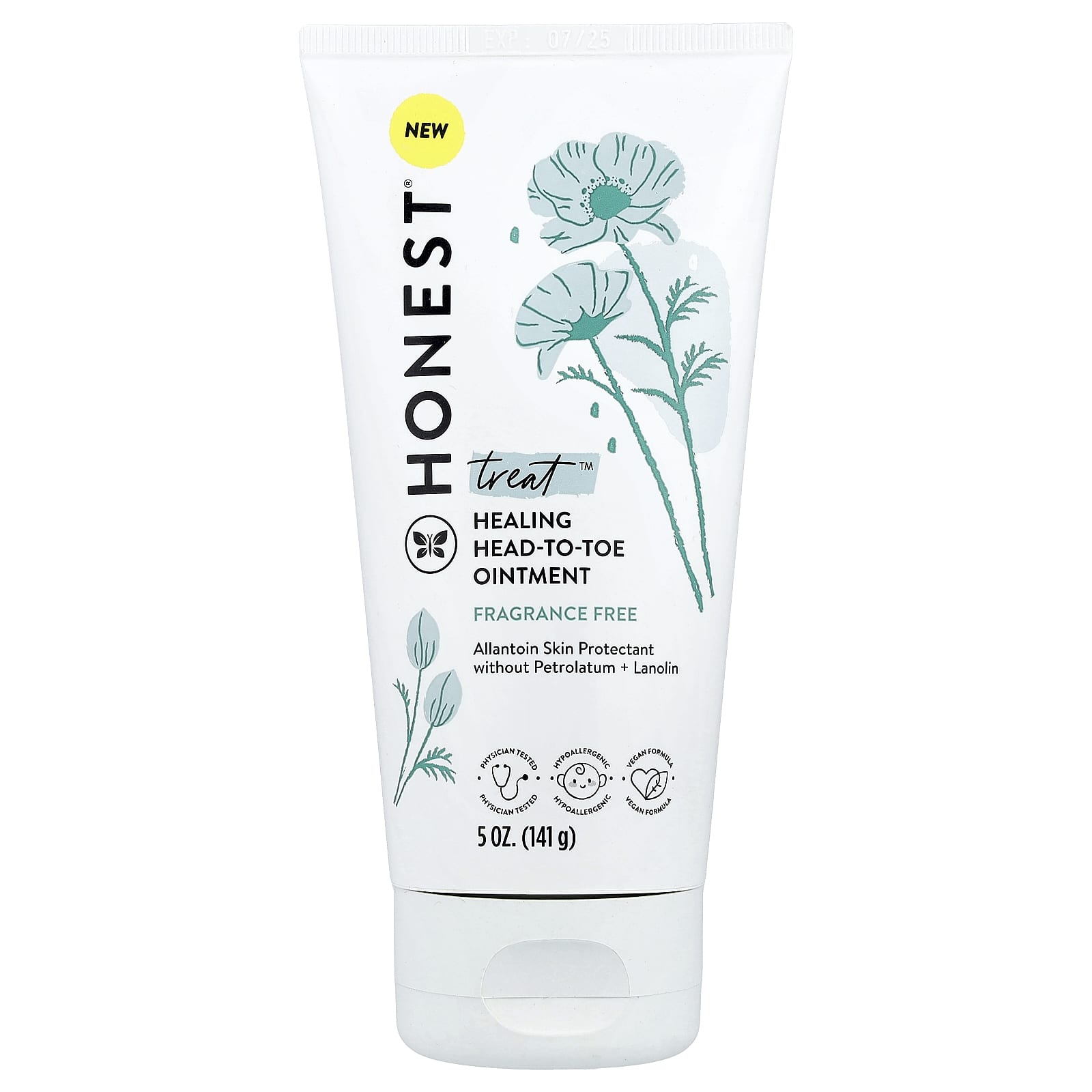 The Honest Company, Treat™, Healing Head-To-Toe Ointment, Fragrance Free, 5 oz (141 g) - Image 1