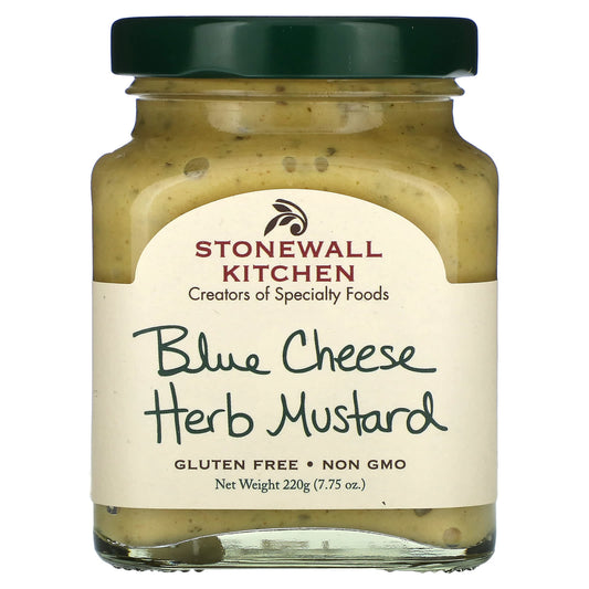 Stonewall Kitchen, Blue Cheese Herb Mustard, 7.75 oz (220 g) - Image 1
