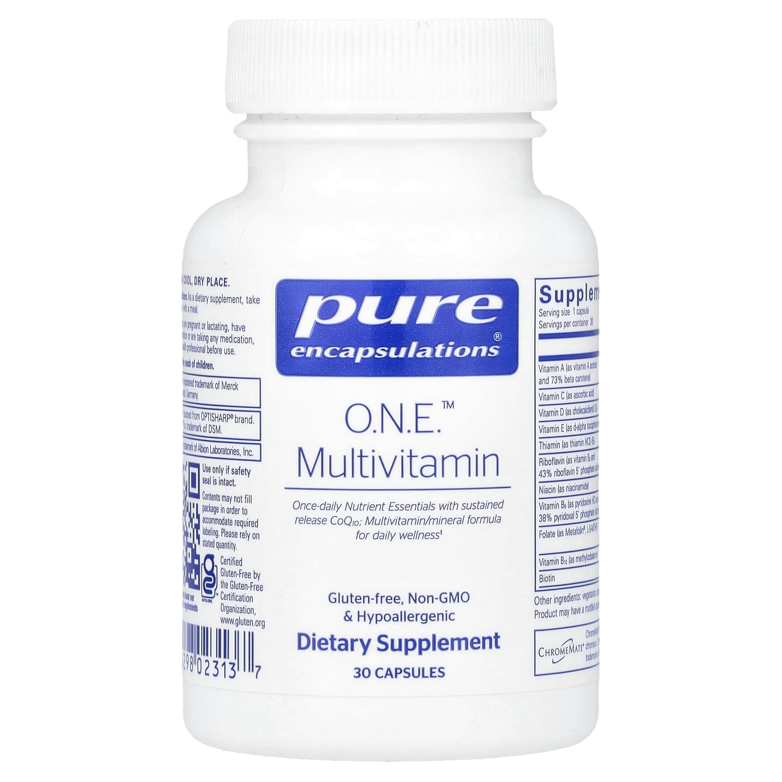 Pure Encapsulations, O.N.E.™ Multivitamin, 30 Capsules - Image 1