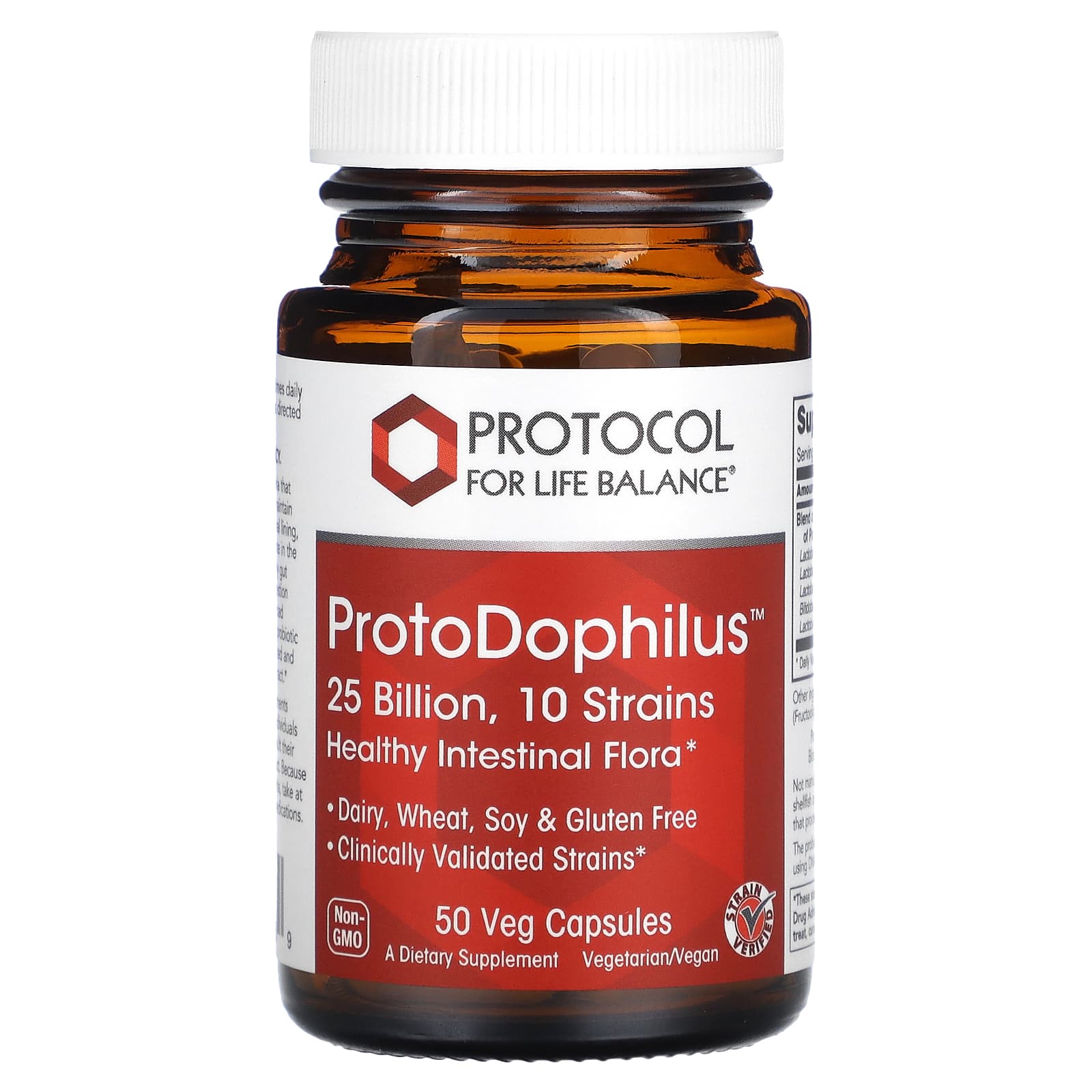 Protocol for Life Balance, ProtoDophilus, 25 Billion, 50 Veg Capsules - Image 1