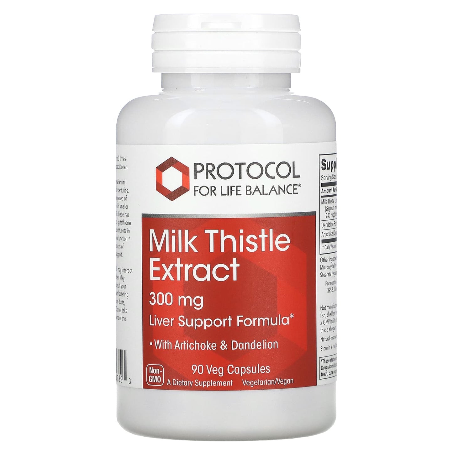 Protocol for Life Balance, Milk Thistle Extract , 300 mg , 90 Veg Capsules - Image 1