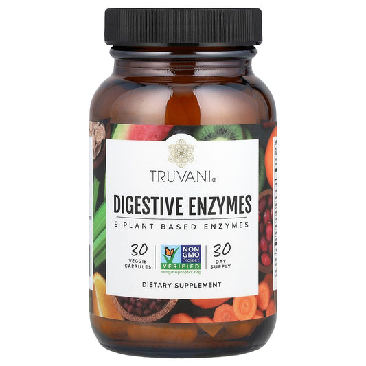 Truvani, Digestive Enzymes, 30 Veggie Capsules - Image 1