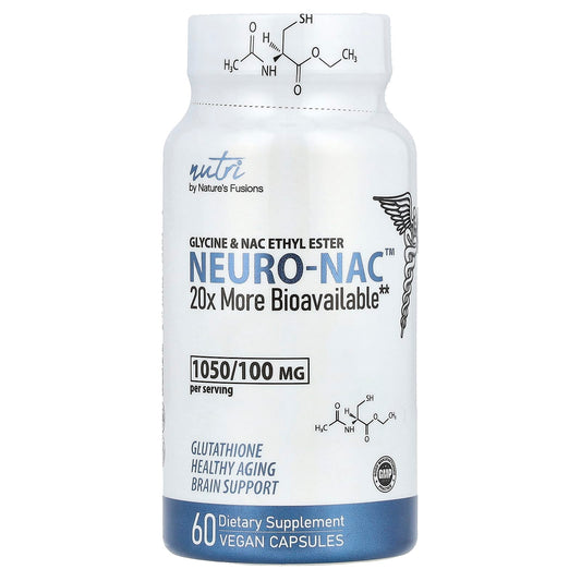 Nutri, NEURO-NAC™, Glycine & NAC Ethyl Ester, 60 Vegan Capsules - Image 1