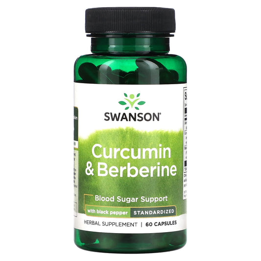Swanson, Curcumin & Berberine with Black Pepper, 60 Capsules - Image 1