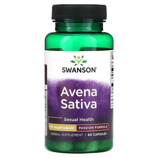 Swanson, Avena Sativa, 575 mg, 60 Capsules - Image 1