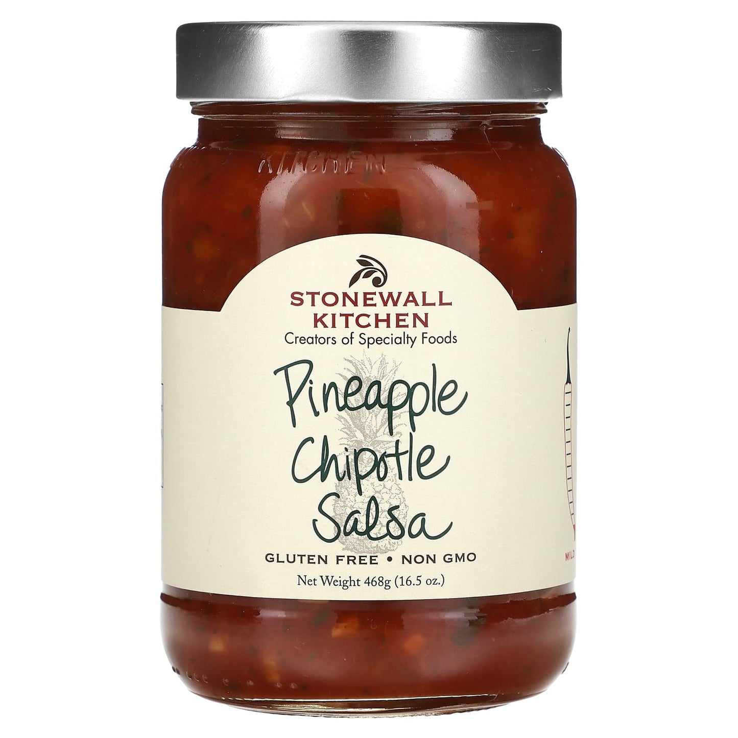 Stonewall Kitchen, Pineapple Chipotle Salsa, Mild, 16.5 oz (468 g) - Image 1