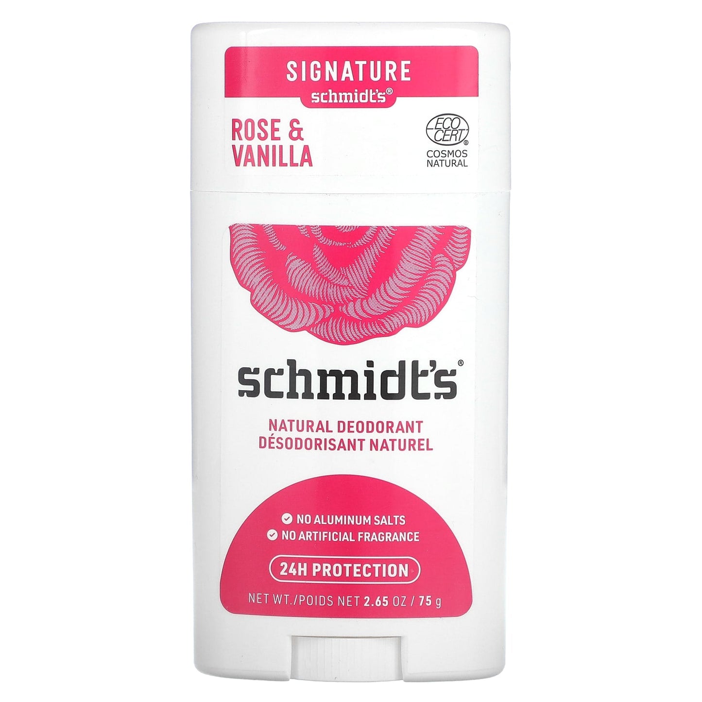 Schmidt's, Natural Deodorant, Rose & Vanilla, 2.65 oz (75 g) - Image 1