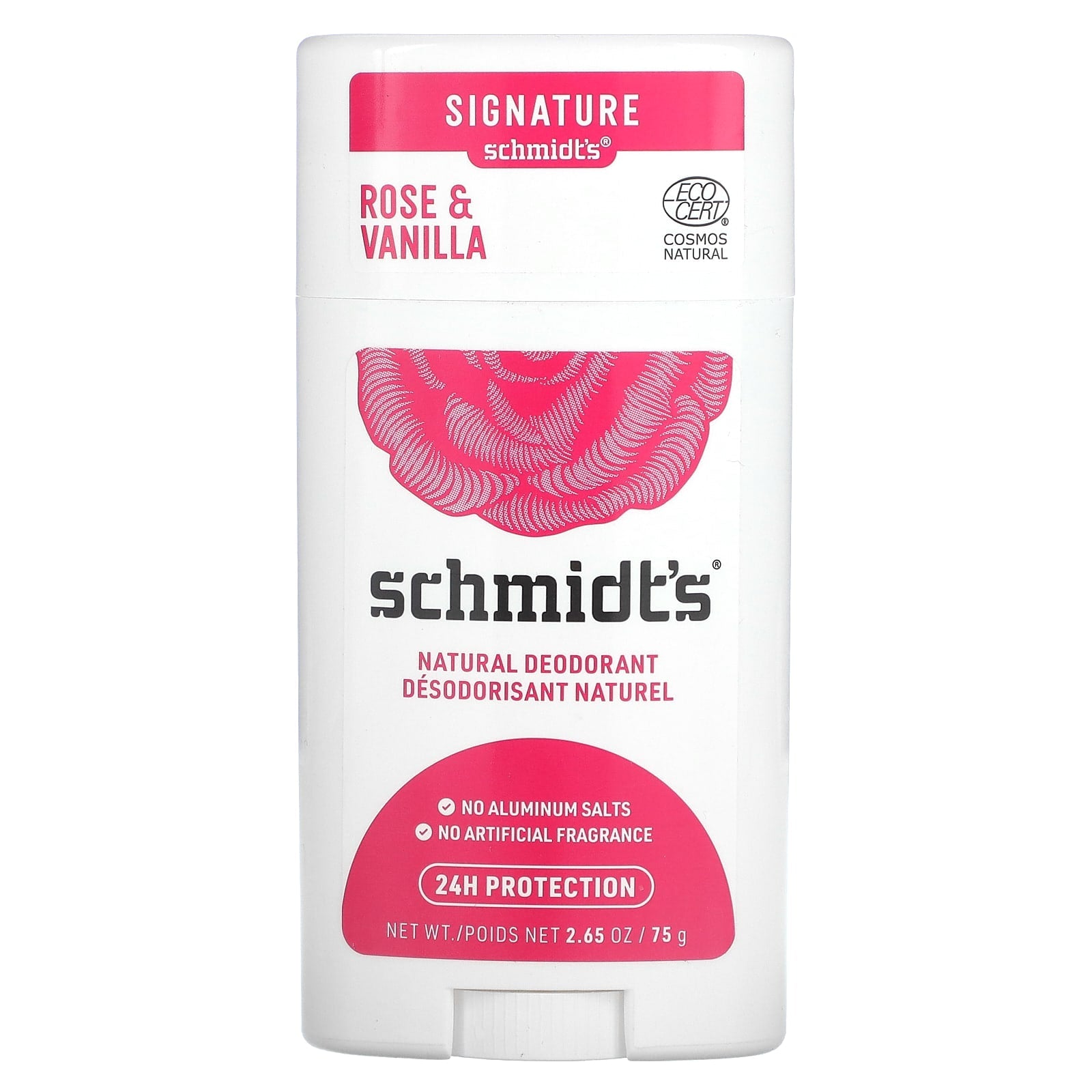 Schmidt's, Natural Deodorant, Rose & Vanilla, 2.65 oz (75 g) - Image 1