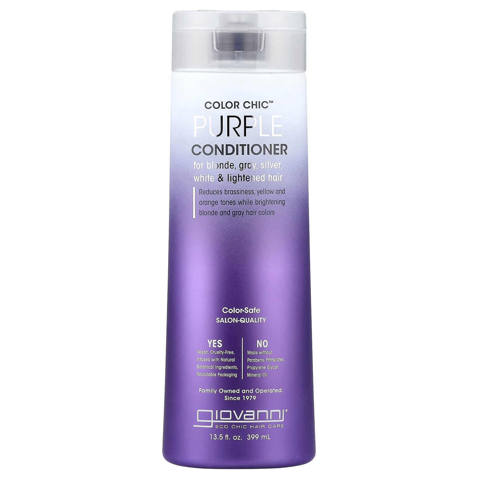 Giovanni Purple Conditioner for Blonde, Gray, and Silver Hair - 13.5 fl oz - Image 1