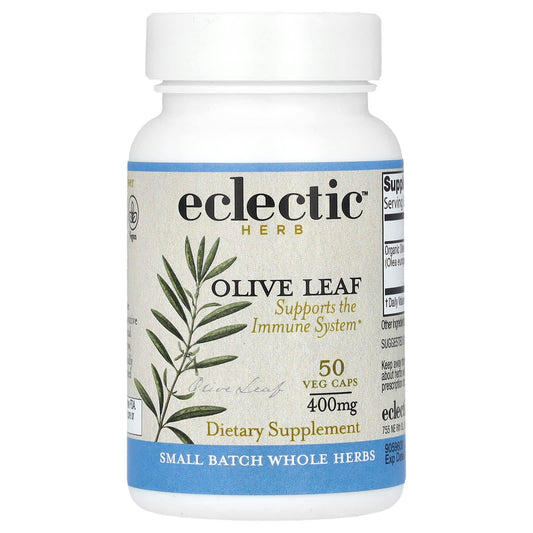 Boost Immune System with Organic Olive Leaf Capsules by Eclectic Herb - Image 1