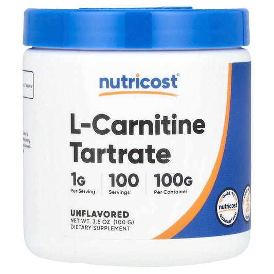 Nutricost, L-Carnitine Tartrate, Unflavored, 3.5 oz (100 g) - Image 1