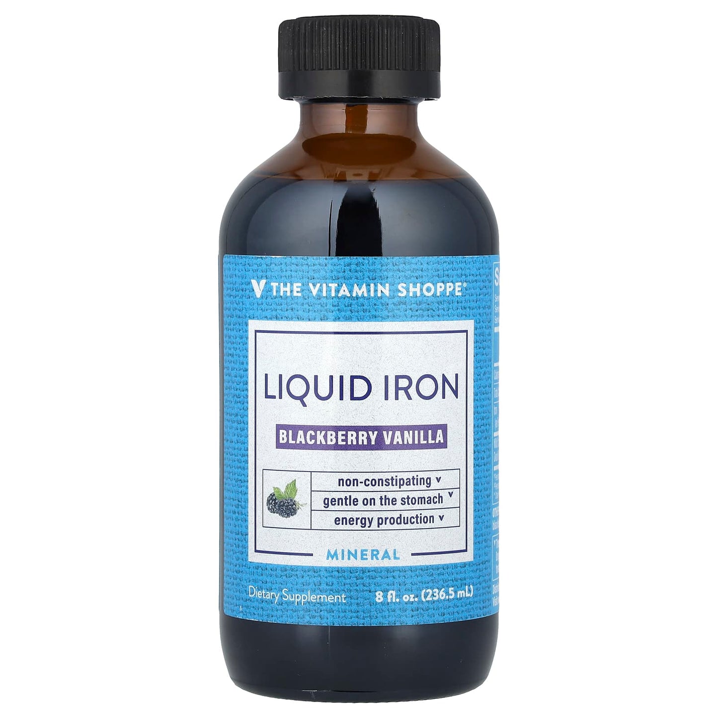 The Vitamin Shoppe, Liquid Iron, Blackberry Vanilla , 8 fl oz (236.5 ml)