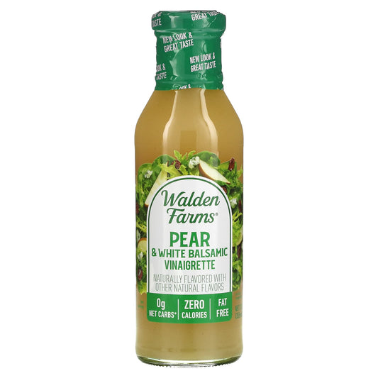 Walden Farms, Pear & White Balsamic Vinaigrette Dressing, 12 fl oz (355 ml) - Image 1