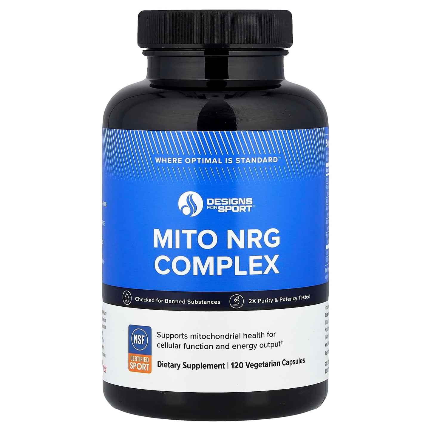 Mitochondrial Support for Energy Output & Cellular Function - 120 Capsules - Image 1