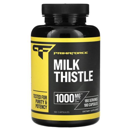 Primaforce, Milk Thistle, 1,000 mg, 180 Capsules - Image 1