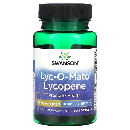 Swanson, Lyc-O-Mato Lycopene, Double Strength, 20 mg, 60 Softgels - Image 1