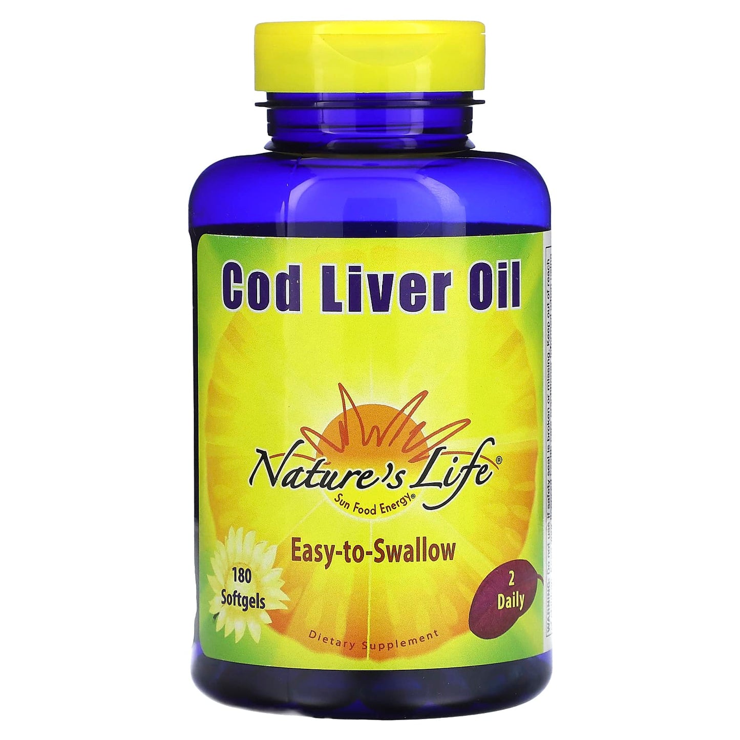 Nature's Life, Cod Liver Oil, 180 Softgels - Image 1