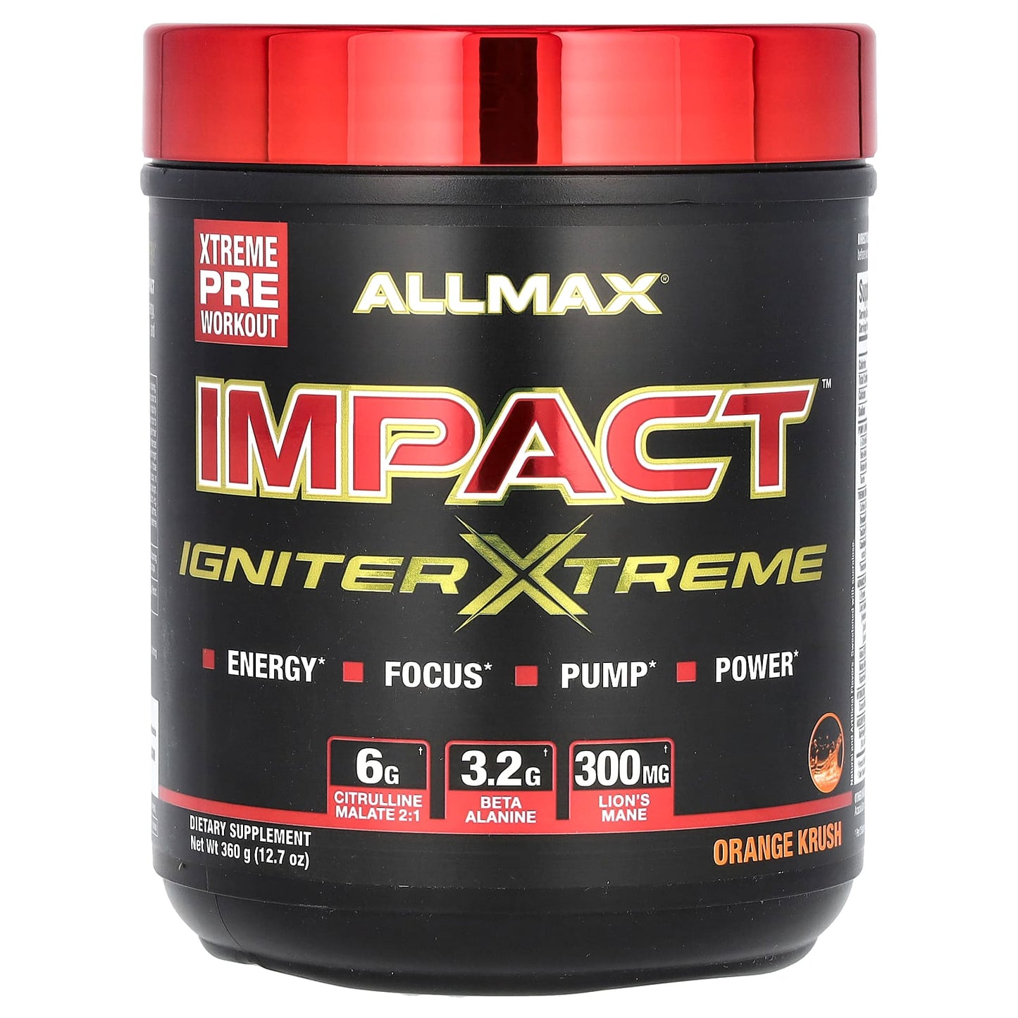 ALLMAX Impact Igniter Xtreme - Unstoppable Pre-Workout Energy & Focus - Image 1