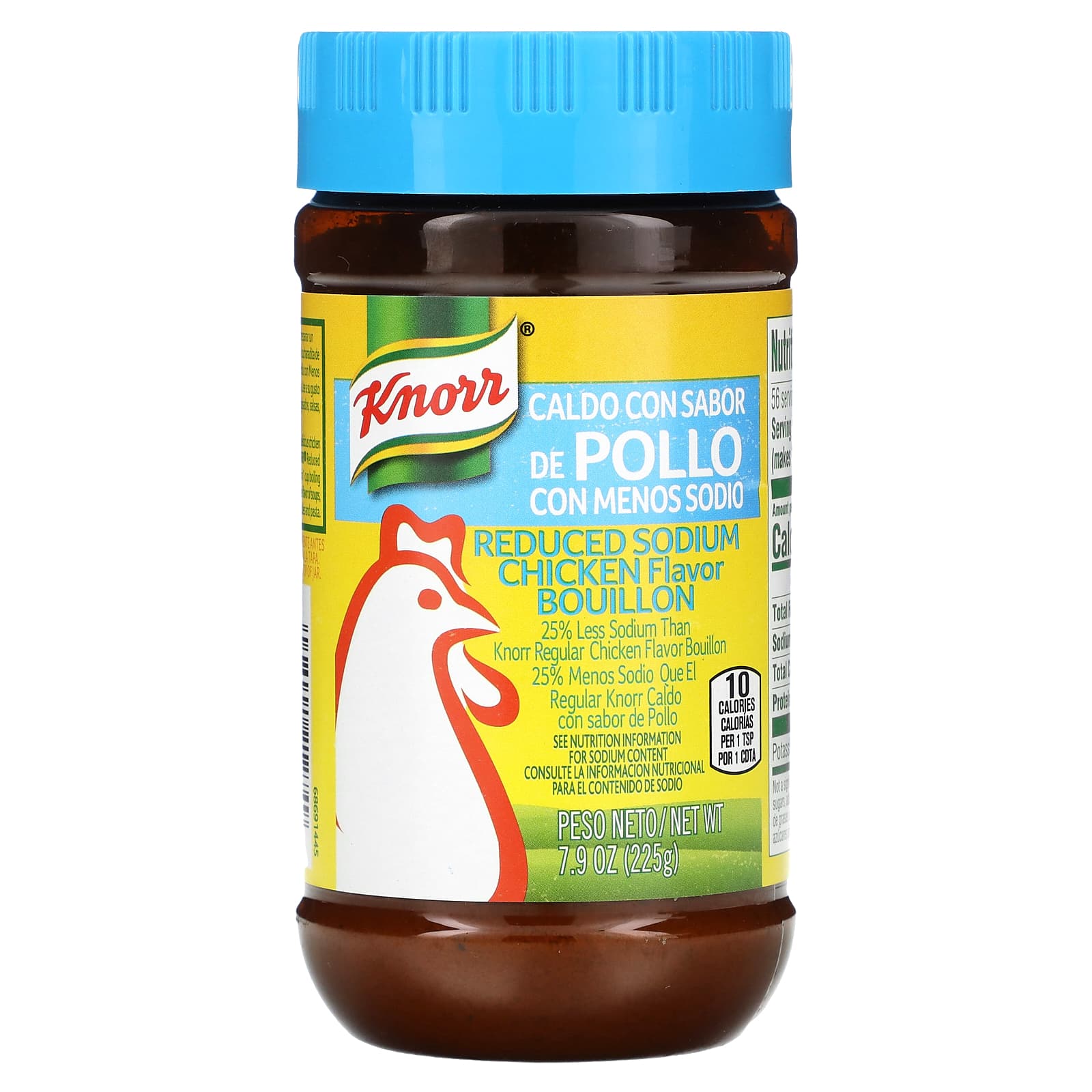Knorr, Reduced Sodium Chicken Flavor Bouillon, 7.9 oz (225 g) - Image 1