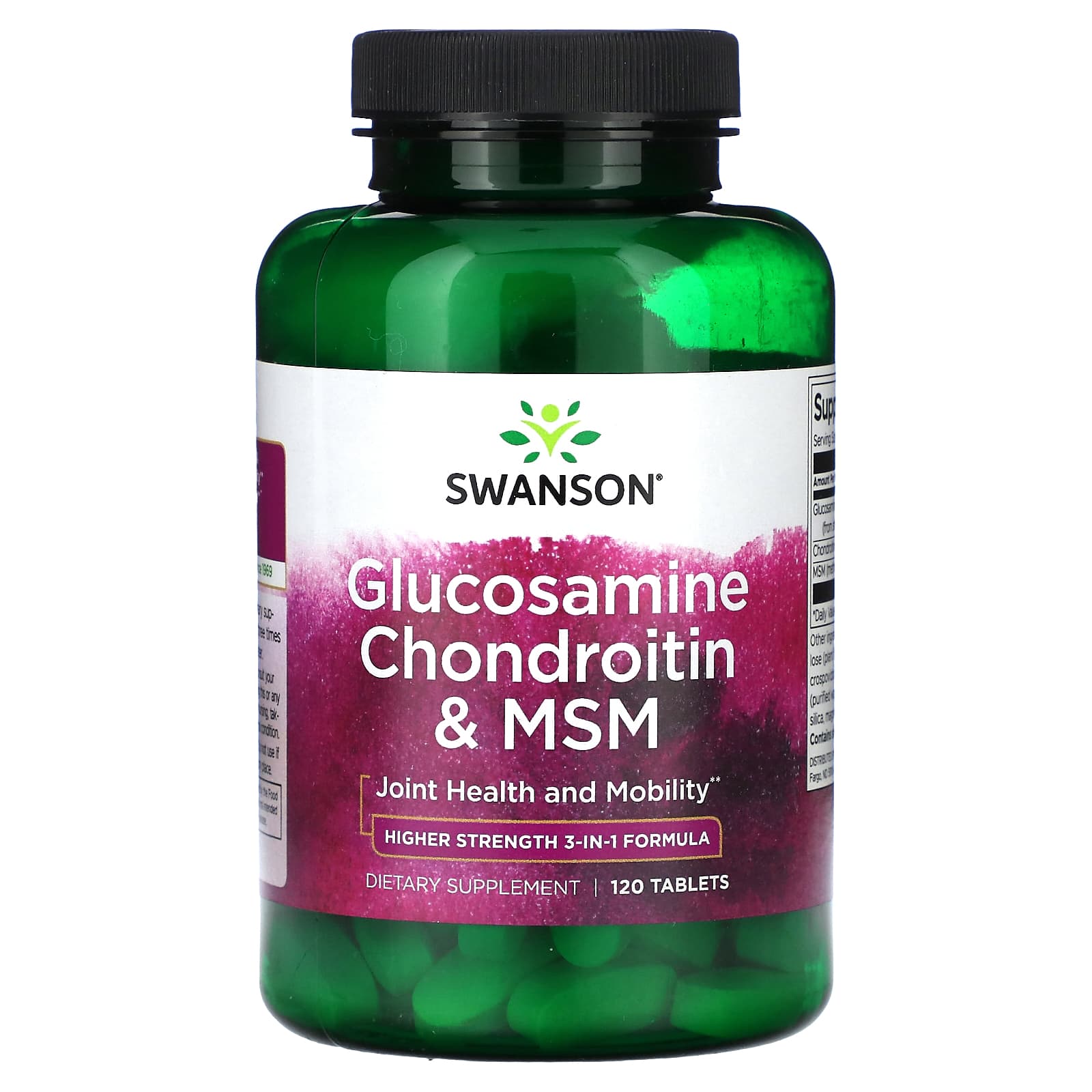 Swanson, Glucosamine Chondroitin & MSM, 120 Tablets - Image 1