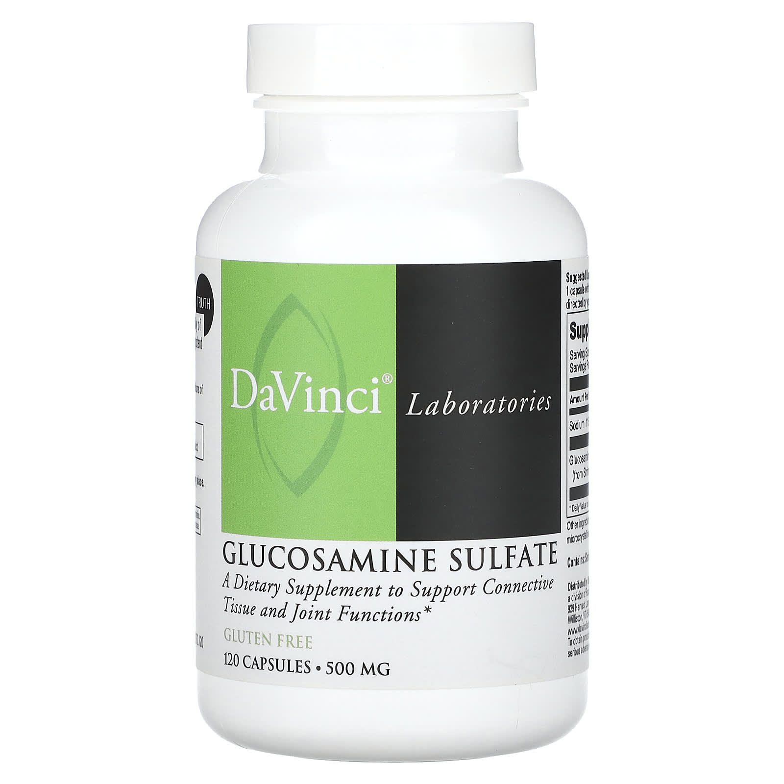 DaVinci Laboratories, Glucosamine Sulfate, 500 mg, 120 Capsules