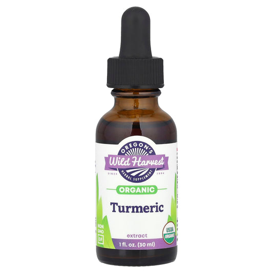 Oregon's Wild Harvest, Organic Turmeric Extract, 1 fl oz (30 ml) (1,000 mg per Serving) - Image 1