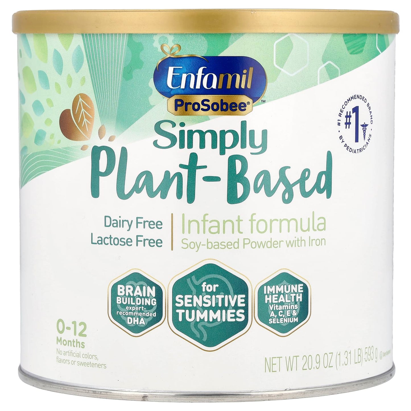 Enfamil ProSobee Plant-Based Infant Formula, Soy-Based Powder, 0-12 Months - Image 1