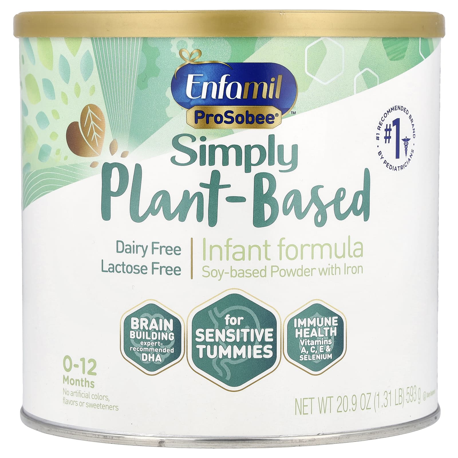 Enfamil ProSobee Plant-Based Infant Formula, Soy-Based Powder, 0-12 Months - Image 1
