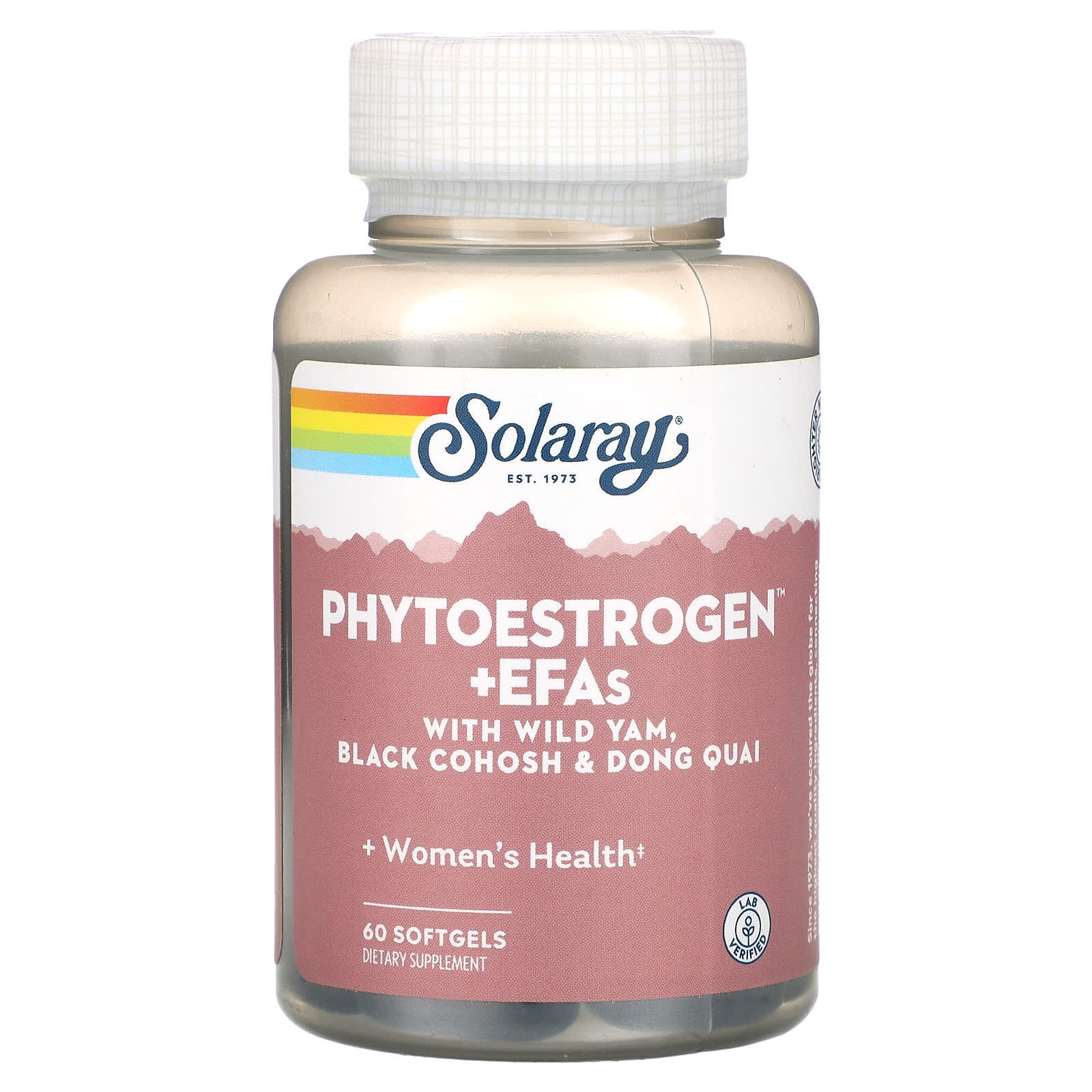 Solaray, Phytoestrogen + EFAs with Wild Yam, Black Cohosh & Dong Quai, 60 Softgels