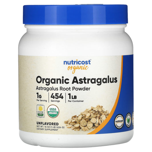 Nutricost, Organic Astragalus Root Powder, Unflavored, 16 oz (454 g) - Image 1
