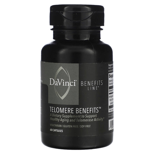 DaVinci Laboratories Telomere Benefits Supplement for Healthy Aging 250mg Capsules - Image 1