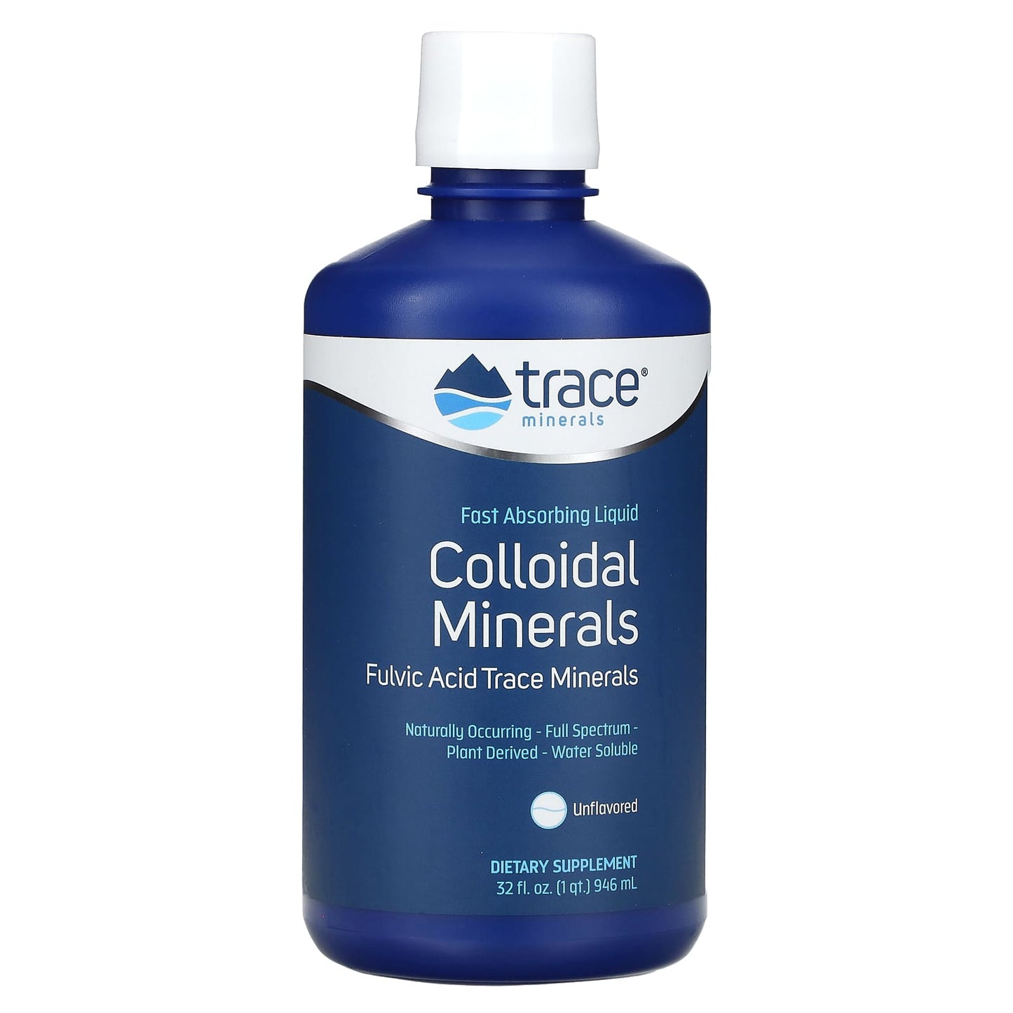Trace, Collodial Minerals, Unflavored, 32 fl oz (946 ml) - Image 1