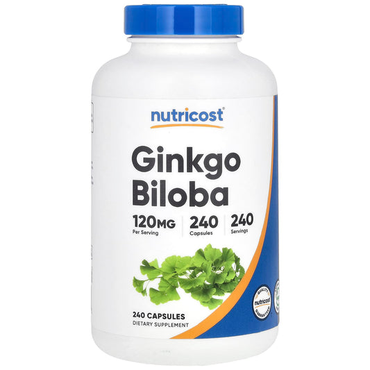 Nutricost, Ginkgo Biloba, 120 mg, 240 Capsules - Image 1