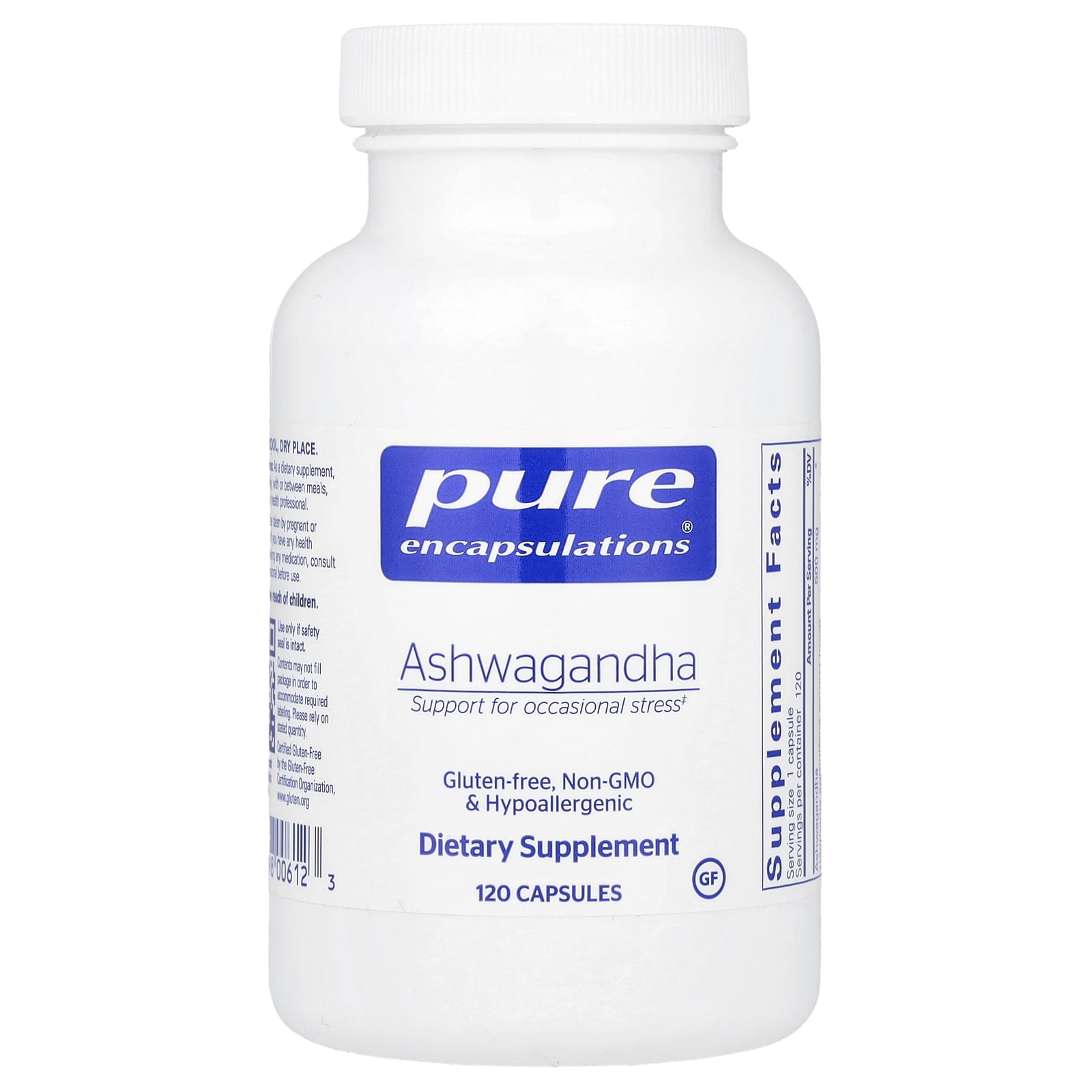 Pure Encapsulations, Ashwagandha, 120 Capsules (500 mg per Capsule) - Image 1
