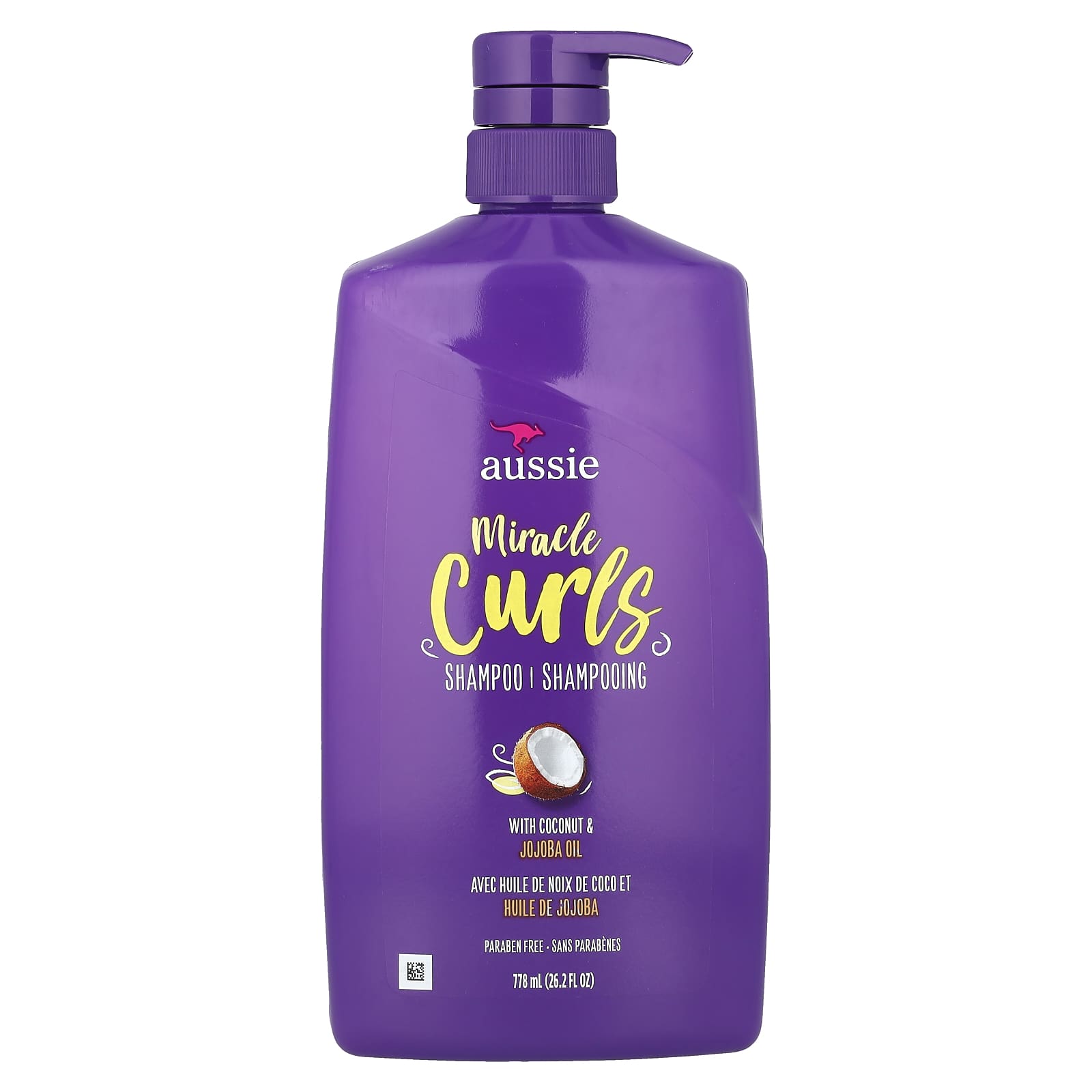 Aussie Miracle Curls Shampoo with Coconut and Jojoba Oil 26.2 fl oz - Image 1