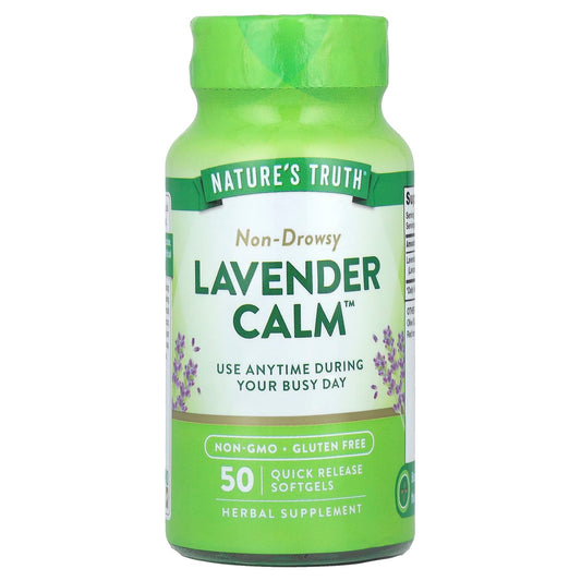 Nature's Truth, Lavender Calm™, 50 Quick Release Softgels (80 mg per Softgel)