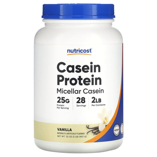 Nutricost, Casein Protein, Vanilla, 2 lb (907 g) - Image 1