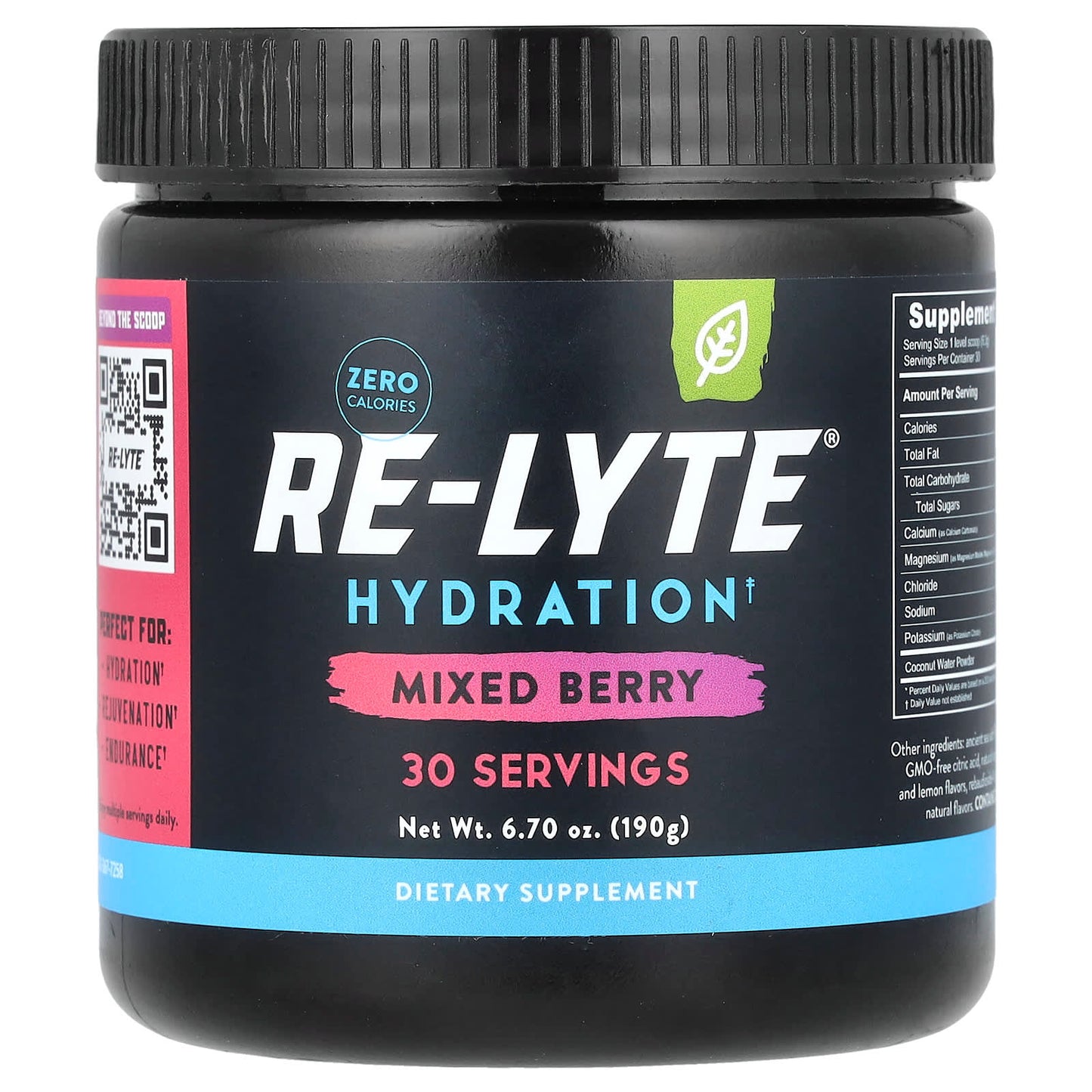 Redmond Trading Company, Re-Lyte® Hydration, Mixed Berry, 6.7 oz (190 g) - Image 1